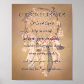 Cherokee Prayer Poster (Voorkant)