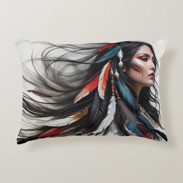 Cherokee Pride 4 Accent Kussen (Voorkant)