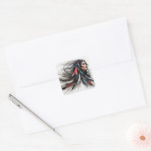Cherokee Pride 4 Vierkante Sticker (Envelop)