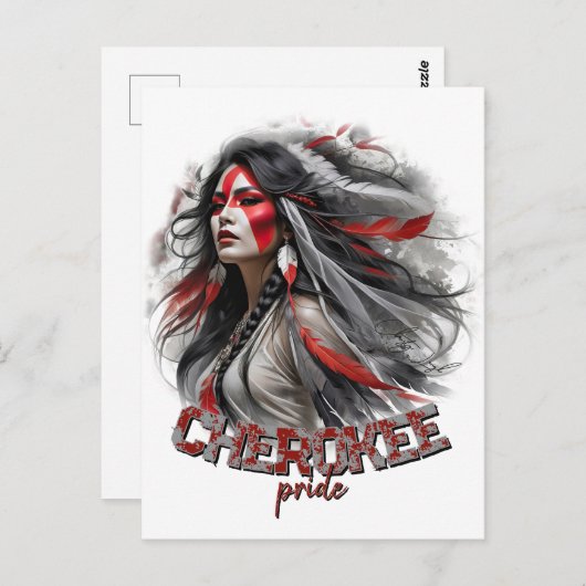Cherokee Pride Briefkaart (Voorkant / Achterkant)