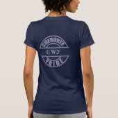 Cherokee Pride en Cat in Periwinkle T-shirt (Achterkant)