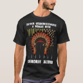 Cherokee Pride Feathers Native American T-shirt (Voorkant)