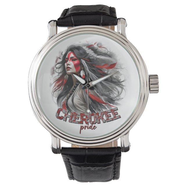 Cherokee Pride Horloge (Voorkant)