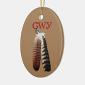 Cherokee Pride Keramisch Ornament (Links)