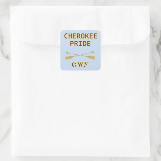 Cherokee Pride Met Pijlen Sticker (Tas)