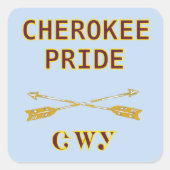 Cherokee Pride Met Pijlen Sticker (Voorkant)