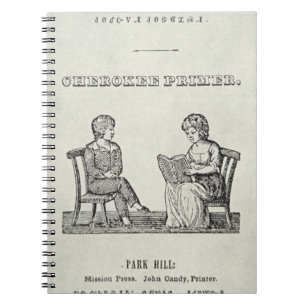 Cherokee Primer, 1845 (graving) Notitieboek