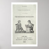 Cherokee Primer, 1845 (graving) Poster (Voorkant)