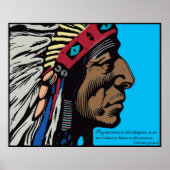 Cherokee Proverb Poster (Voorkant)
