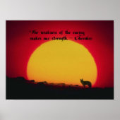 Cherokee Proverb Poster (Voorkant)