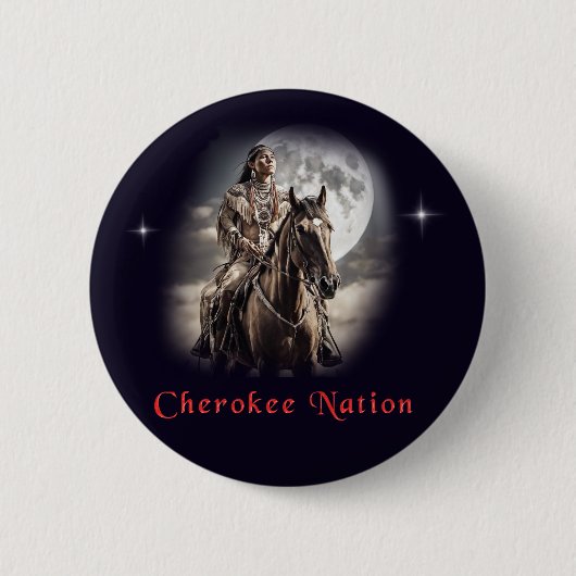 Cherokee Ronde Button 5,7 Cm (Voorkant)