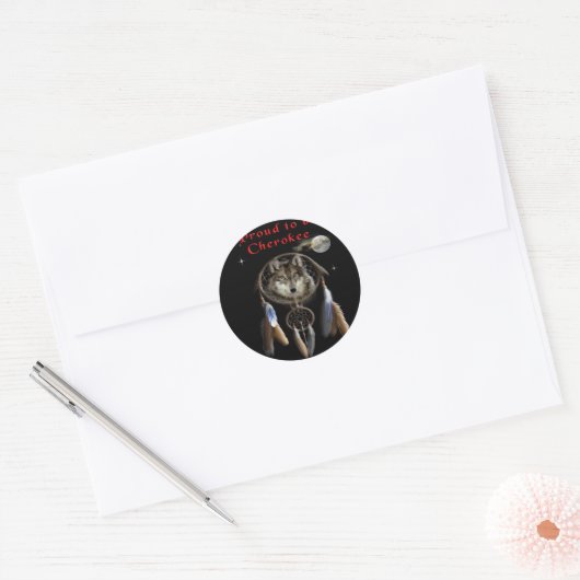 Cherokee Ronde Sticker (Envelop)
