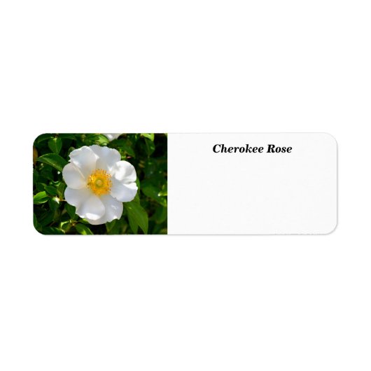 Cherokee Roos Flower Etiket (Voorkant)