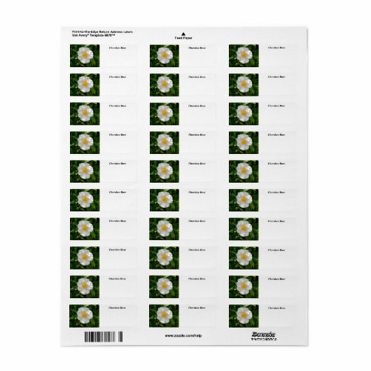 Cherokee Roos Flower Etiket (Full Sheet)