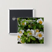 Cherokee Roos Vierkante Button 5,1 Cm (Voorkant /achterkant)