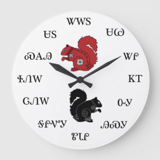 Cherokee Squirrel Clock Grote Klok