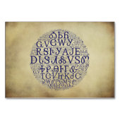 Cherokee Syllabary Blue Cloud Flat Kaart (Voorkant)