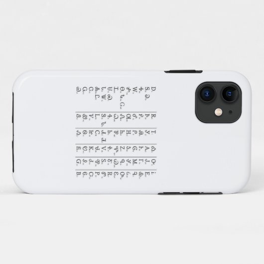Cherokee Syllabary Customize Case-Mate iPhone Case (Achterkant (horizontaal))