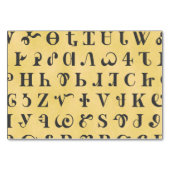 Cherokee Syllabary Perkament Look Flat Kaart (Achterkant)