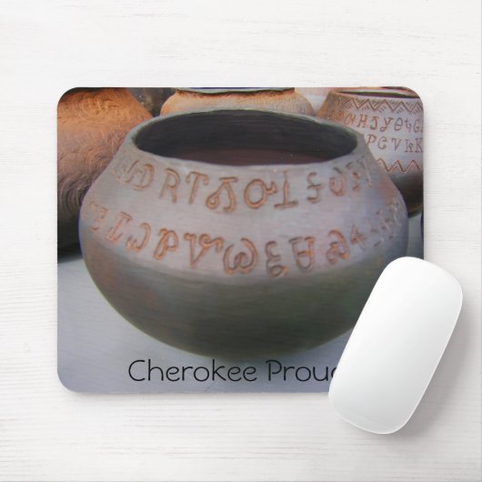 Cherokee Syllabary Pottery Mousepad Muismat (Met muis)
