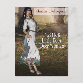 Cherokee Tribal Legends: Little Deer (Deer Woman) Briefkaart