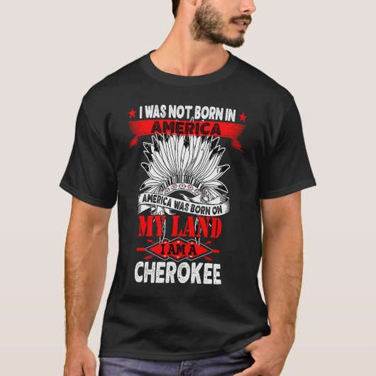 Cherokee Tribe Land Native American T-shirt (Voorkant)