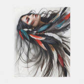 Cherokee trots 4 fleece deken (Voorkant)