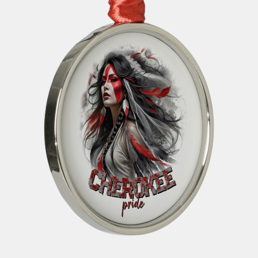Cherokee trots metalen ornament (Rechts)