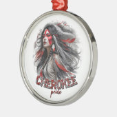 Cherokee trots metalen ornament (Links)