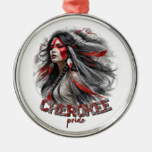 Cherokee trots metalen ornament (Voorkant)