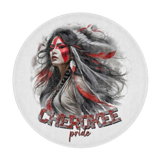 Cherokee trots snijplank (Voorkant)