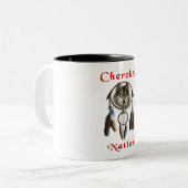 Cherokee Tweekleurige Koffiemok (Voorkant links)