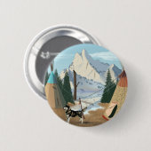 Cherokee Village Ronde Button 5,7 Cm (Voorkant /achterkant)