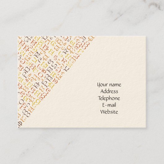 Cherokee Visitekaartje (Voorkant)