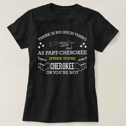 Cherokee voor trots Amerikaans Cherokee Indian T-shirt (Design voorkant)