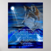 Cherokee Wisdom Two Wolves Poster (Voorkant)