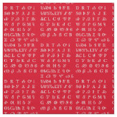 Cherokee Writing Pattern Fabric Stof (Swatch)