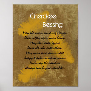 Cherokee zegent Golden vether Poster