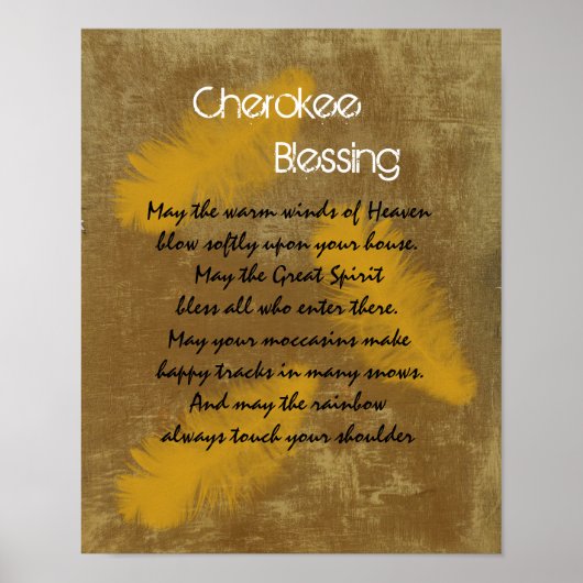 Cherokee zegent Golden vether Poster (Voorkant)