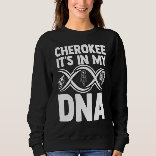Cherokeedna Native American Indigenous Head Trui (Voorkant)