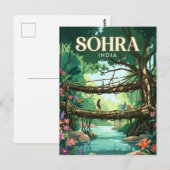 Cherrapunji India Briefkaart (Voorkant / Achterkant)
