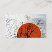 Cherri Bird [oranje] Visitekaartjes (Achterkant)