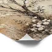 Cherrie Tree Old Photo Graphic Design Perfect Poster (Hoek)