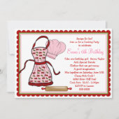 Cherries Apron en Chef Pet Birthday Kaart (Voorkant)