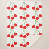 Cherries Blanket Sherpa Deken (Voorkant)