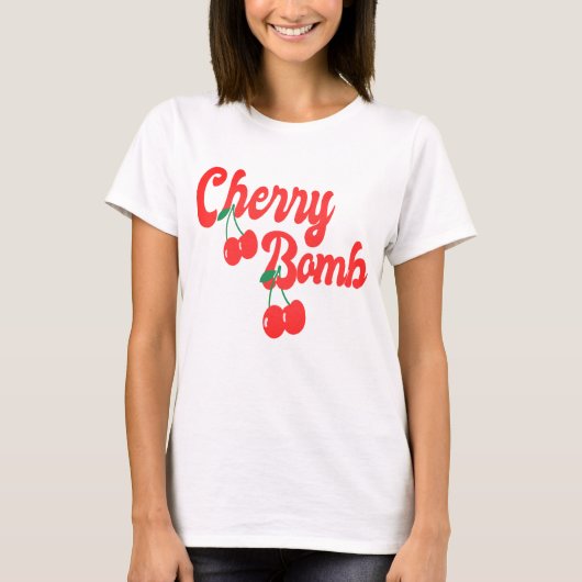 Cherries Bomb- Red Cherry Bomb  T-shirt (Voorkant)