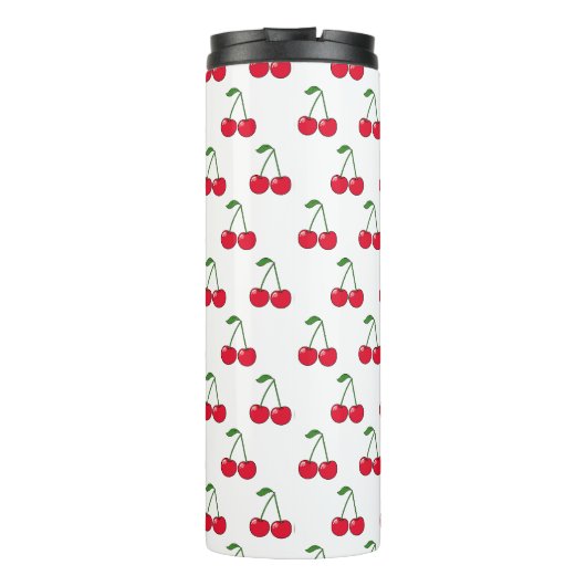 Cherries Bombs red Thermosbeker (Achterkant)
