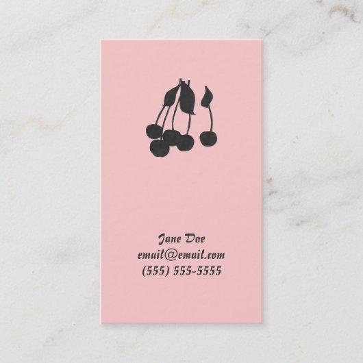 Cherries Calling Card Contactkaartje (Voorkant)