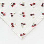 Cherries Fleece Blanket Deken (Hoek)