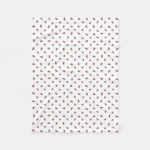 Cherries Fleece Blanket Deken